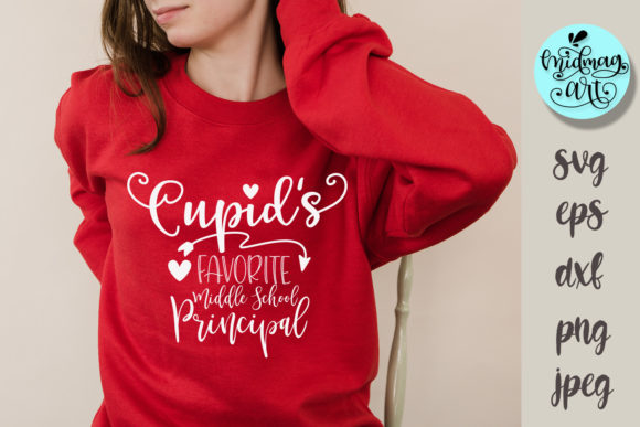 Cupid’s Favorite Middle School Principal: A Graphic Design Asset for Crafters