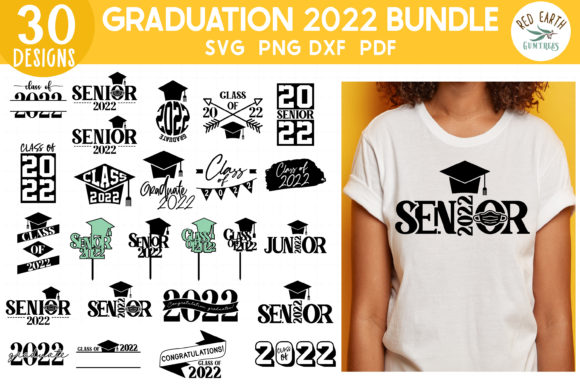 Graduation 2022 SVG Bundle, School Senior: Graphics for Crafts