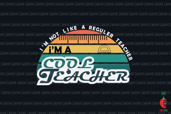 Im a Cool Teacher: A Fun Graphic Design Asset for Local Business Branding