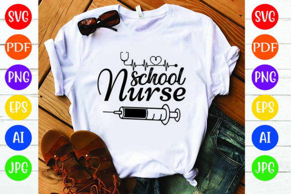 Nurse SVG Design, School Nurse Graphics