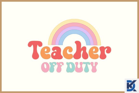 Retro Teacher off Duty SVG: Graphics and Crafts for Content Creation