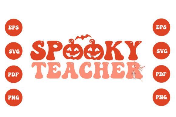 Spooky Teacher Retro Halloween SVG