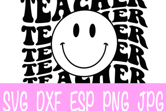 Teacher Happy Face SVG: Graphics for Crafts and Content