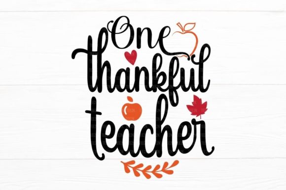 Thankful Teacher Thanksgiving Autumn SVG